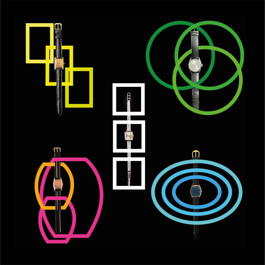 neon-life-circle-zürich-zürichberg-ellipse-carré-tank-circular-tonneau-vintage-watch-mia-sague-neon-color