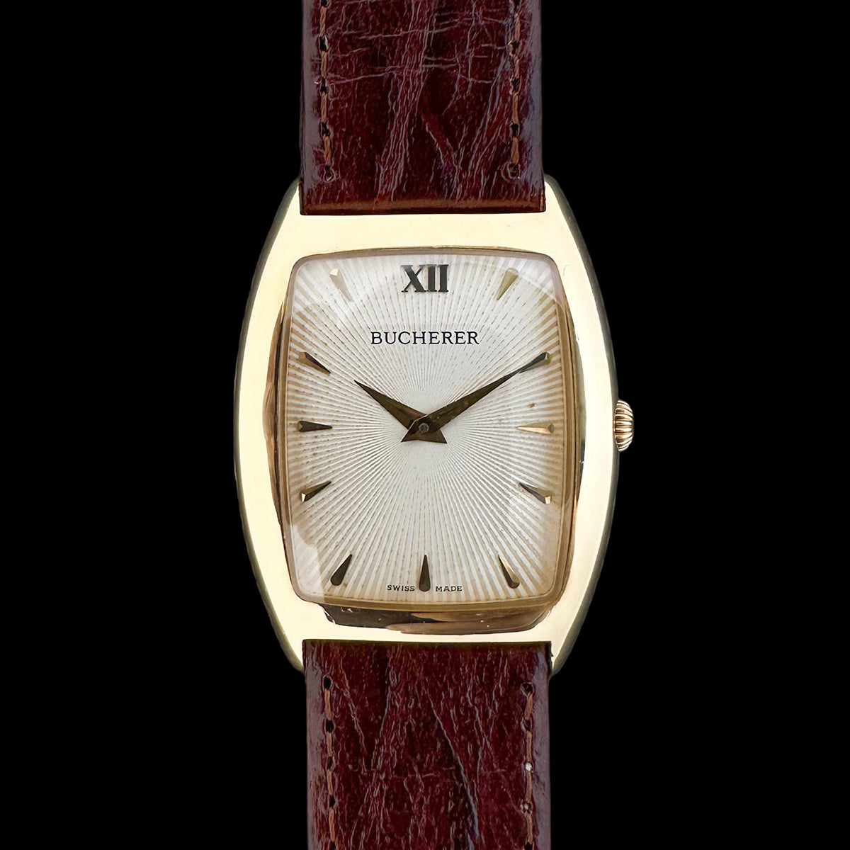 Cartier Tonneau Dual Timezone Men's 18k Watch W1502853