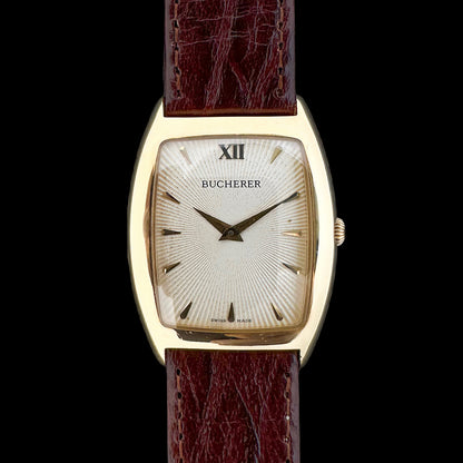 Bucherer Sunburst Tonneau 18K