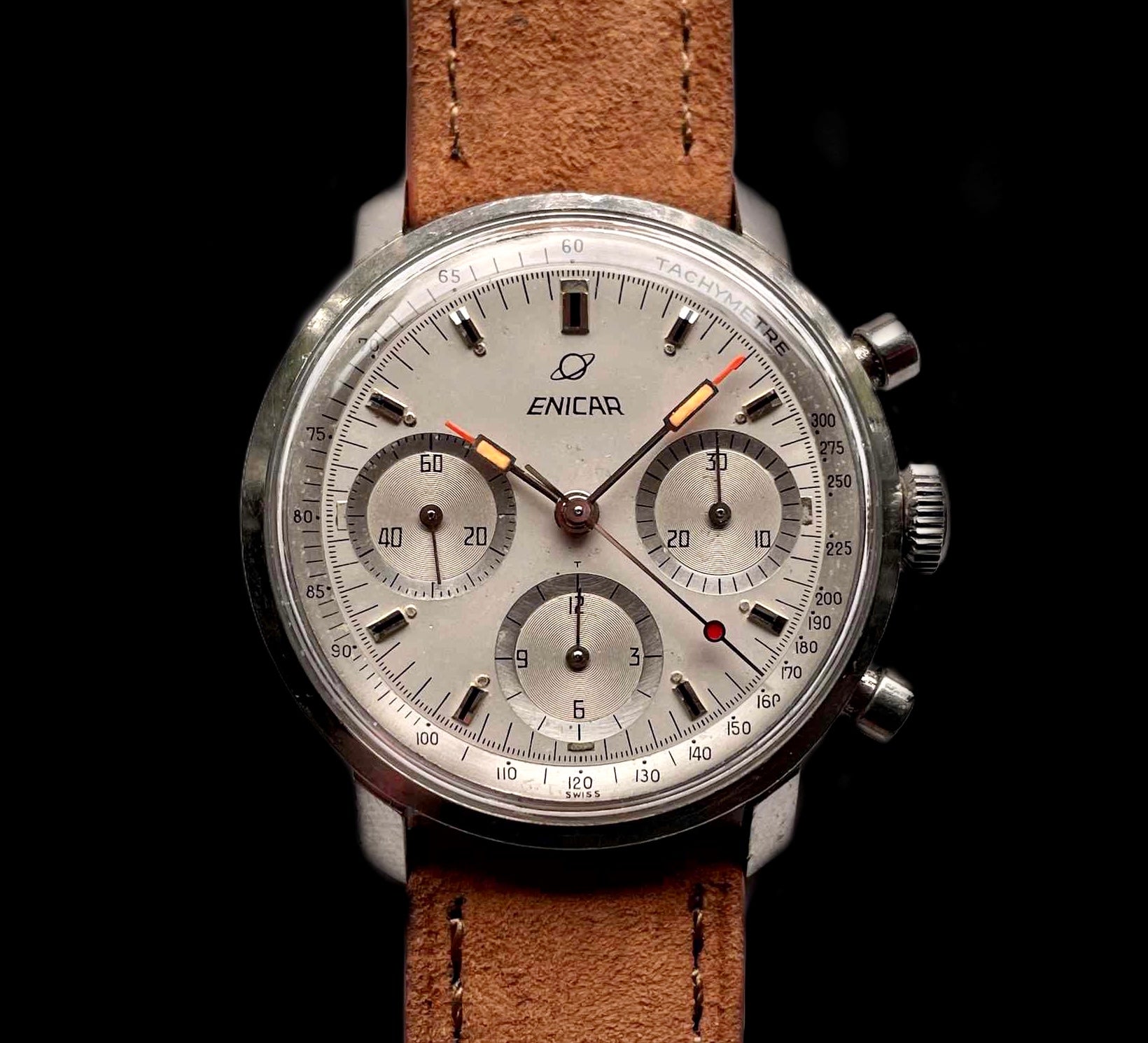 Enicar chronograph clearance