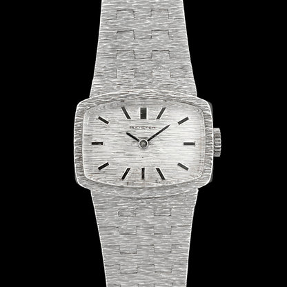 Bucherer Frosted Tonneau Solid Silver