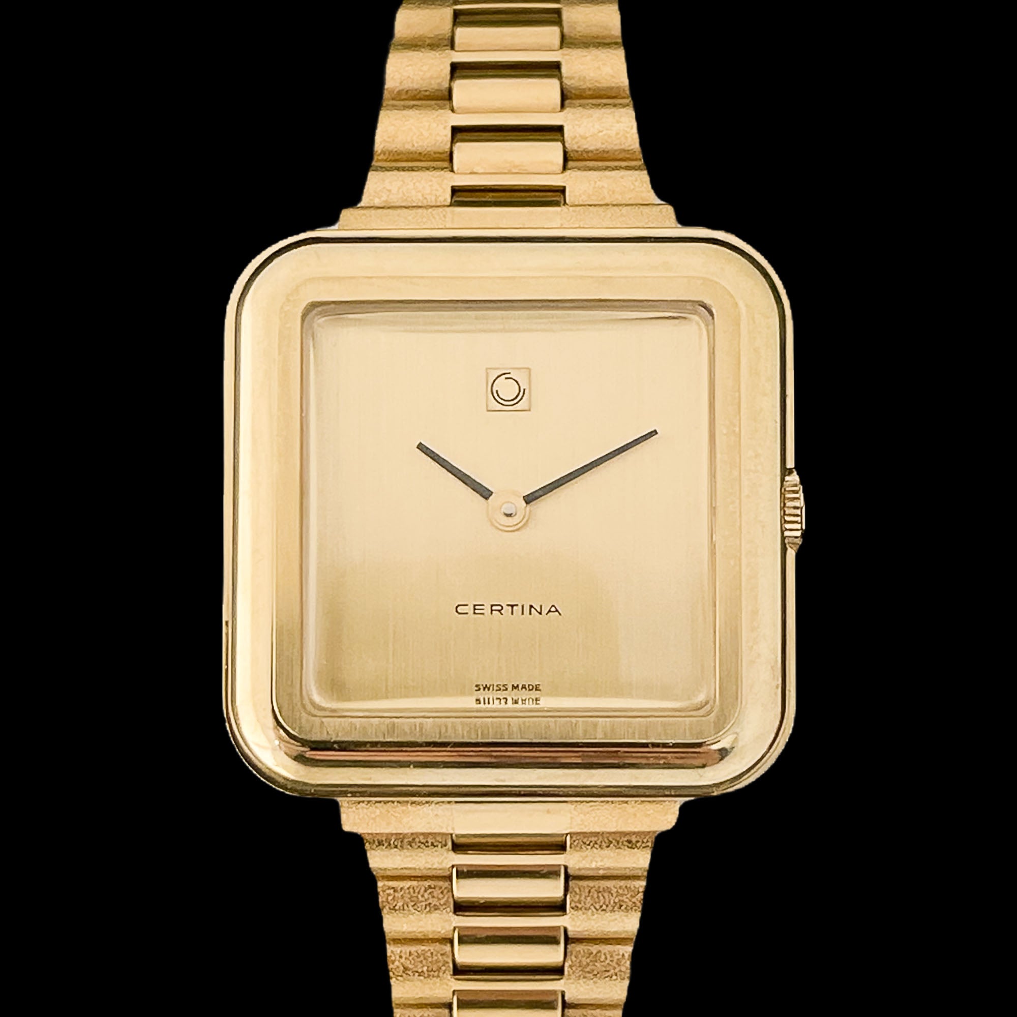 Certina gold watch hot sale