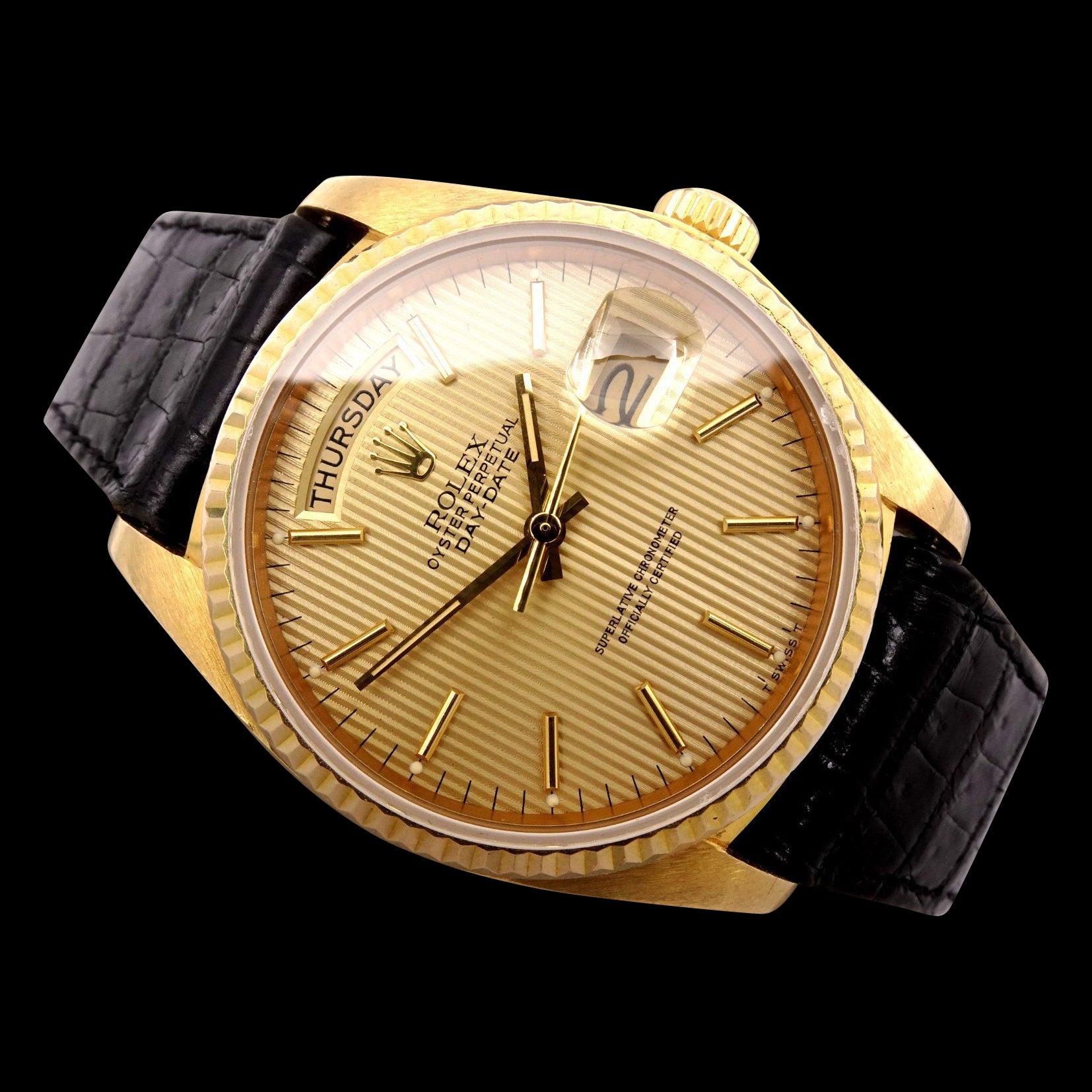 Rolex Day Date 18K Tapestry Buy Swiss Vintage Watches Zurichberg